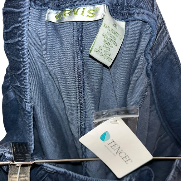 orvis medium to dark wash tencel denim chambray full skirt NEW NWT 20 - Picture 2 of 4